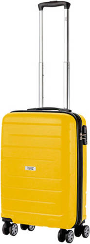TravelZ Big Bars Handbagagekoffer 55cm Handbagage TSA Geel