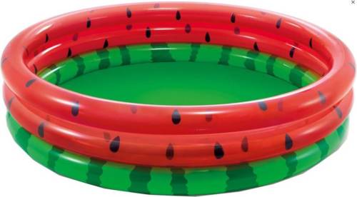 Intex opblaaszwembad Watermeloen 168 x 38 cm rood/groen