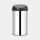 Brabantia Touch Bin afvalemmer 60 liter - Brilliant Steel / Matt Black