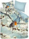 Snoozing Robin flanel dekbedovertrek - Lits-jumeaux (240x200/220 cm + 2 slopen) - Flanel - Multi