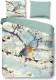 Snoozing Robin flanel dekbedovertrek - 1-persoons (140x200/220 cm + 1 sloop) - Flanel - Multi