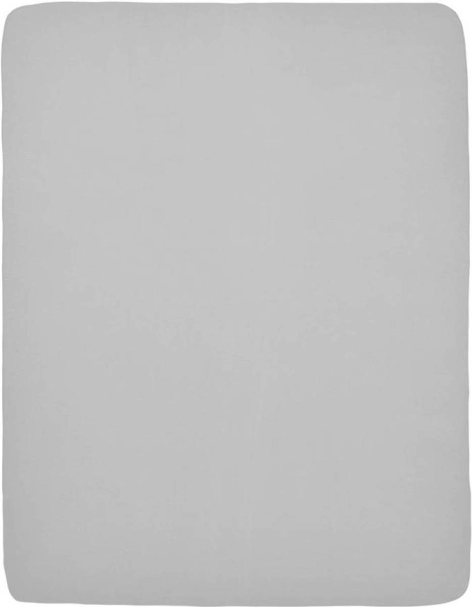 Meyco hoeslaken boxmatras 75x95 cm lichtgrijs