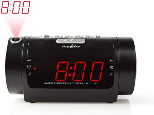 Nedis Digitale Wekkerradio met Display LED van 0,9" FM Dubbel alarm Sluimeren
