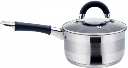 KINGHOFF 1256 - steelpan met deksel - Ø18 cm - rvs - 2,1 liter