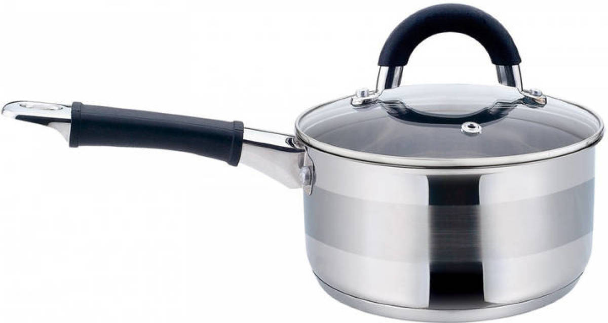 KINGHOFF 1256 - steelpan met deksel - Ø18 cm - rvs - 2,1 liter
