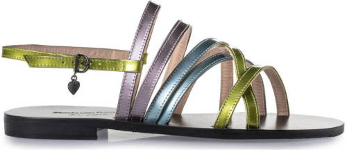 Floris van bommel Fai leren sandalen multi/metallic