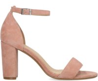 Manfield suède sandalettes roze