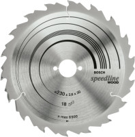 Bosch Speedline Zaagblad voor Hout 190x30x2,6mm 12T