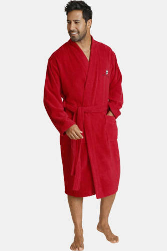 Jan Vanderstorm Plus Size badstof badjas JANNING rood