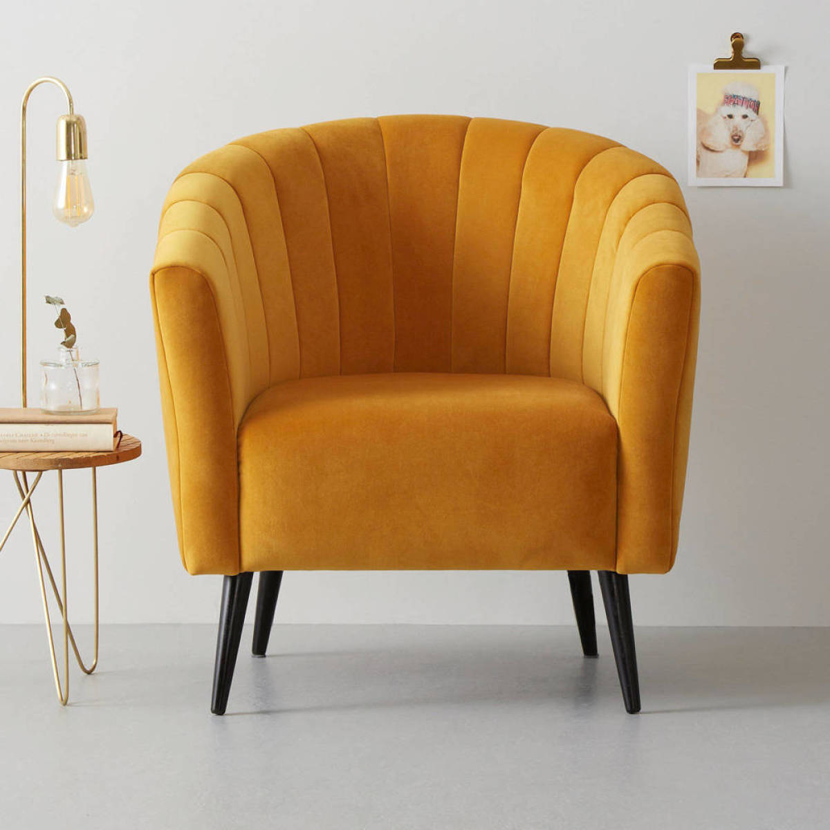whkmp's own wehkamp home fauteuil Fleur velours