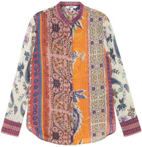 Desigual blouse met all over print multicolor