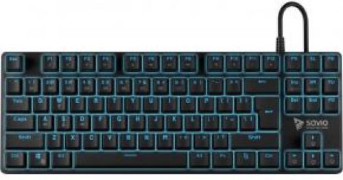 Savio Tempest RX toetsenbord USB QWERTY Engels Zwart, Blauw