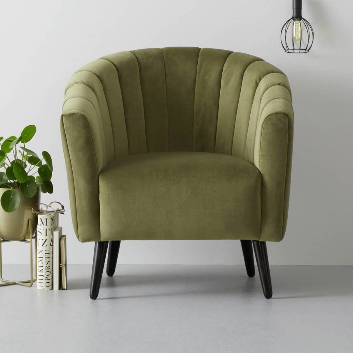 wehkamp home fauteuil Fleur velours