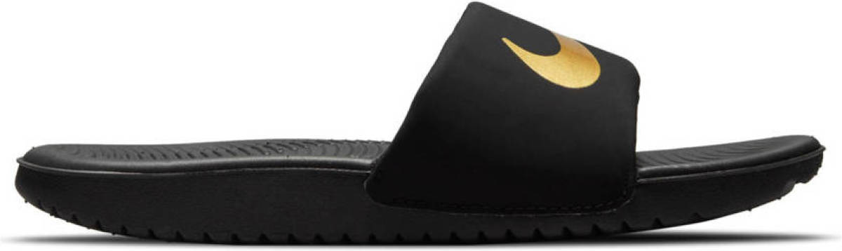 Nike Kawa Slide (GS/PS) slippers zwart/metallic goud