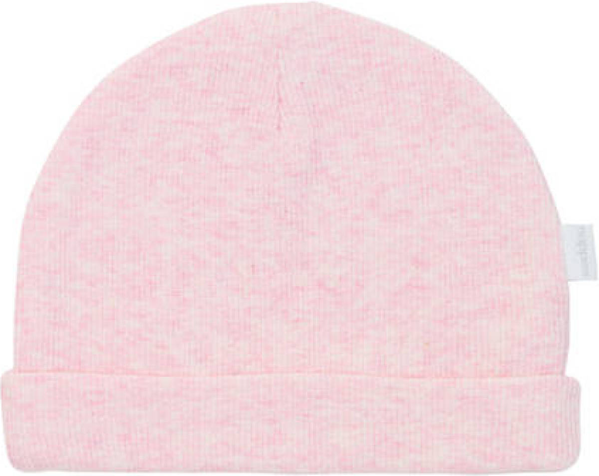 Noppies rib gebreide newborn muts Nevel lichtroze