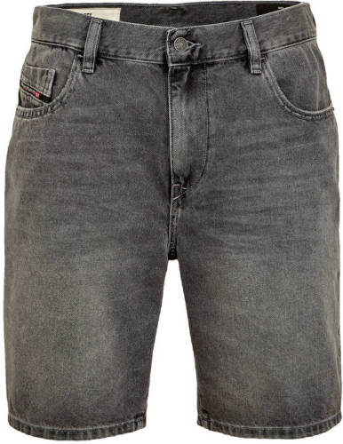 Diesel regular fit jeans short D-STRUKT zwart