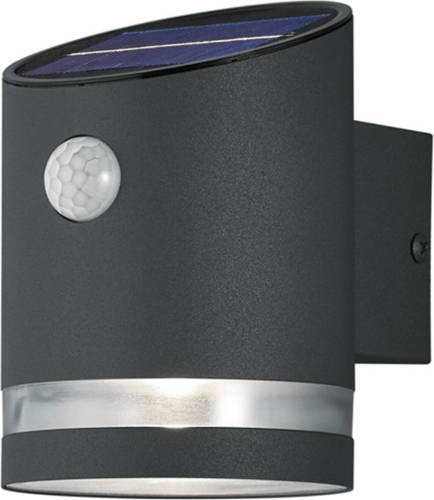 BES LED Led Wandlamp - Wandverlichting - Trion Salty - 3w - Warm Wit 3000k - Rechthoek - Mat Zwart - Rvs