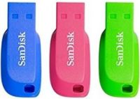 Sandisk Cruzer Blade 16GB USB flash drive USB Type-A 2.0 Blauw, Groen, Roze