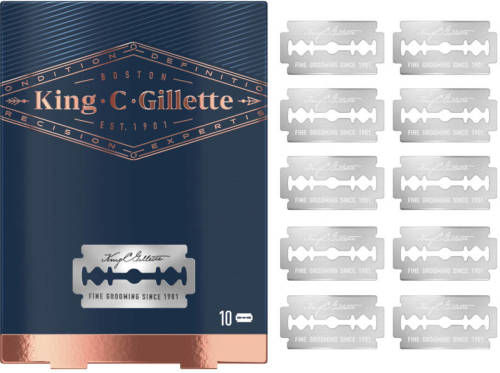 King C Gillette double edge safety razor scheermesjes