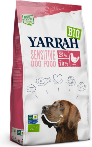 Yarrah Biologisch Hondenvoer Sensitive Adult Kip - Rijst 2 kg