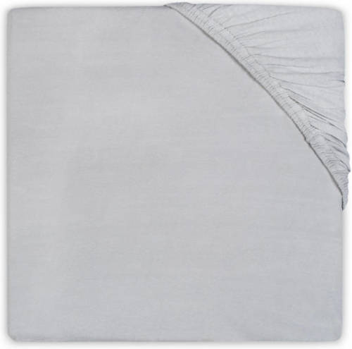 Jollein katoenen ledikant hoeslaken 60x120 cm soft grey