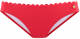 Lascana bikinibroekje met schulprand rood