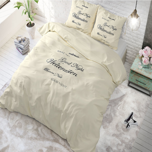 Sleeptime Elegance Welterusten - Creme 1-persoons (140 x 220 cm + 1 kussensloop) Dekbedovertrek