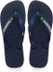 Havaianas Brasil Logo teenslippers donkerblauw