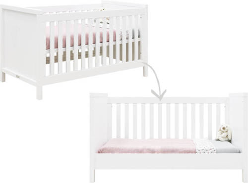 Bopita ledikant / bedbank Corsica (70 x 140 cm) Wit
