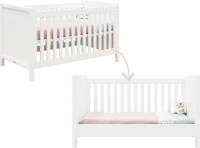 Bopita ledikant / bedbank Corsica (70 x 140 cm) Wit