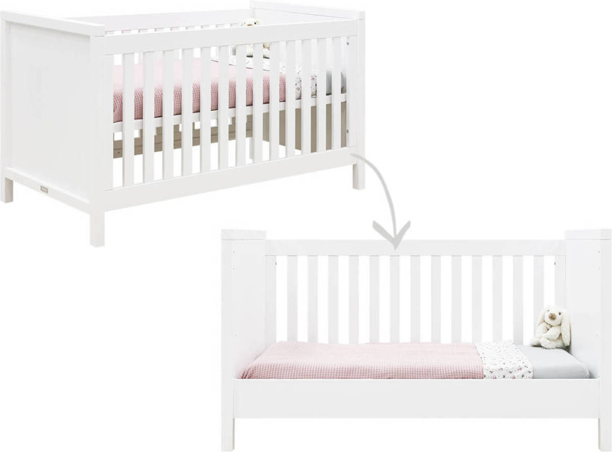 Bopita ledikant / bedbank Corsica (70 x 140 cm) Wit