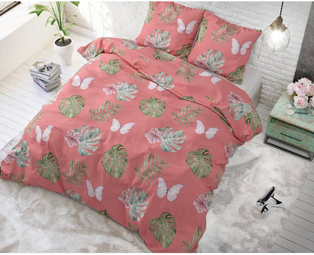 Sleeptime Elegance Botanical Blush Lits-jumeaux (240 x 220 cm + 2 kussenslopen) Dekbedovertrek