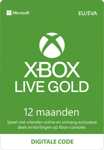 Microsoft Xbox Live 12 Maanden Gold Membership - Digitale code