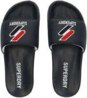 Superdry Sport Core Pool Slide badslippers donkerblauw/rood/wit