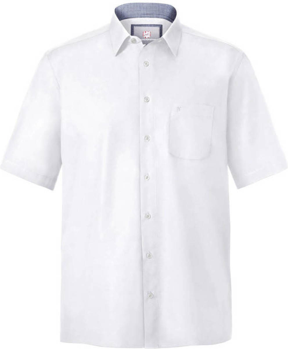 Jan Vanderstorm oversized overhemd MEINO Plus Size wit
