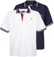 Jan Vanderstorm polo Plus Size (set van 2) JOHAN wit/blauw