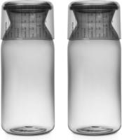 Brabantia voorraadbussen - 1,3 l - Dark Grey - set van 2