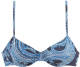 Lascana beugel bikinitop met paisley print blauw