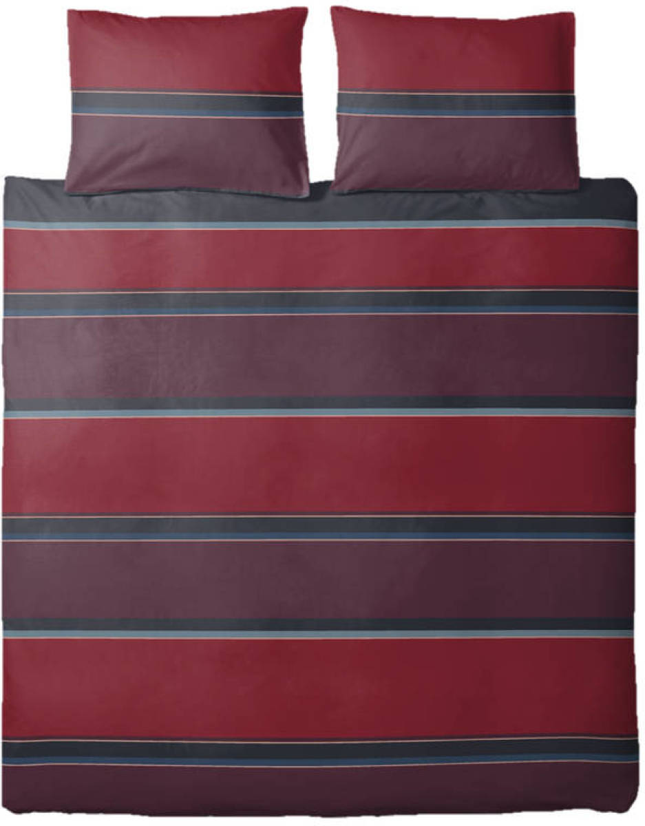 Ten Cate Katoenen Tweepersoons Dekbedovertrek - 200x200/220 - Thor Rood