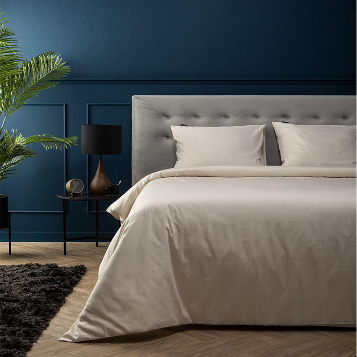 Presence Percale Uni - Off White 1-persoons (140 x 240 cm + 1 kussensloop) Dekbedovertrek