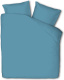 Presence Percale Uni - Aqua Lits-jumeaux (240 x 240 cm + 2 kussenslopen) Dekbedovertrek