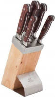 KINGHOFF Messenblok - 6 delig - RVS