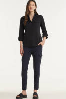 TQ-Amsterdam blouse Greet van travelstof zwart
