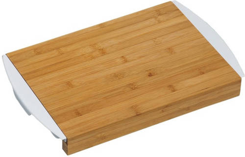 Decopatent 2-1 FSC® Bamboe Snijplank met 2 uitschuifbare opvang bakken 2