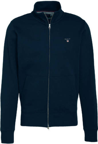 GANT vest met logo donkerblauw