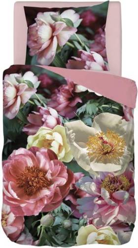 Snoozing Flower Garden dekbedovertrek - 1-persoons (140x200/220 cm + 1 sloop) - Katoen - Multi