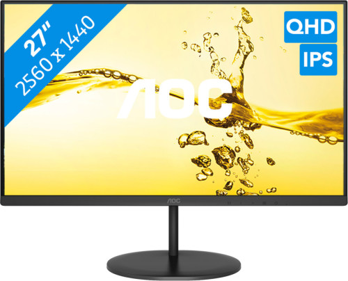 AOC Value-line Q27V4EA LED display 68,6 cm (27 ) 2560 x 1440 Pixels 2K Ultra HD Zwart