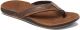 Reef J-Bay Perf leren teenslippers cognac