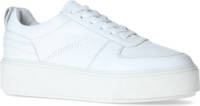 Sacha leren plateau sneakers wit