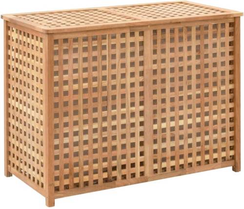 VidaXL Wasmand 87,5x46x67 massief walnotenhout